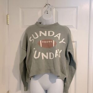 MOON AND MADISON Sunday Funday Football Sweater M